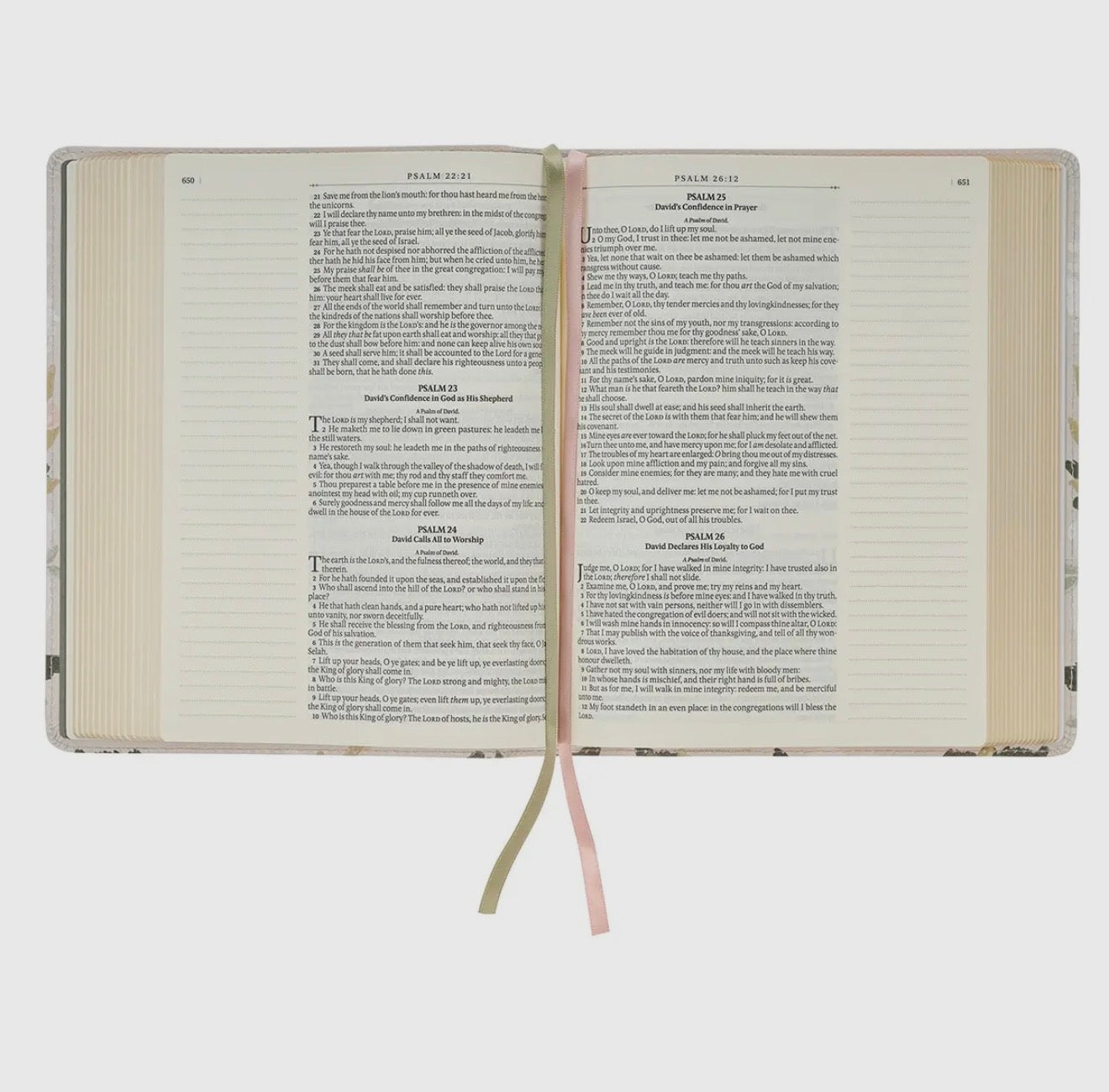 Floral Printed KJV Journaling Bible