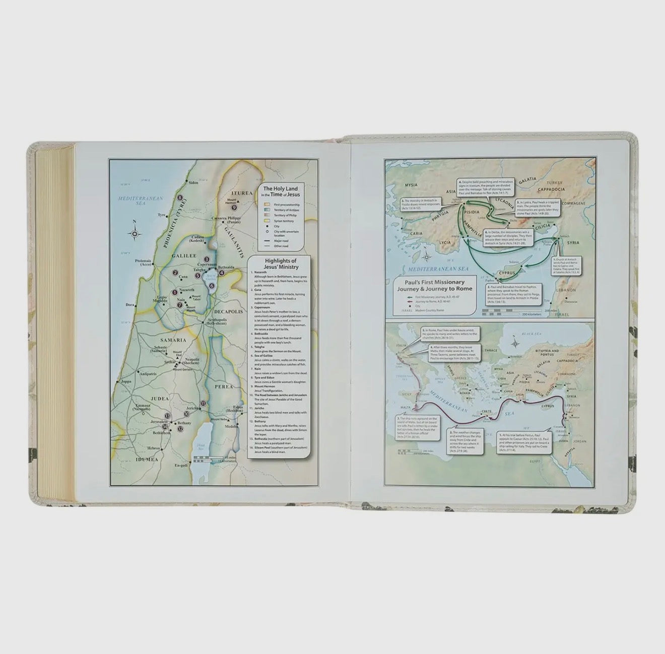 Floral Printed KJV Journaling Bible