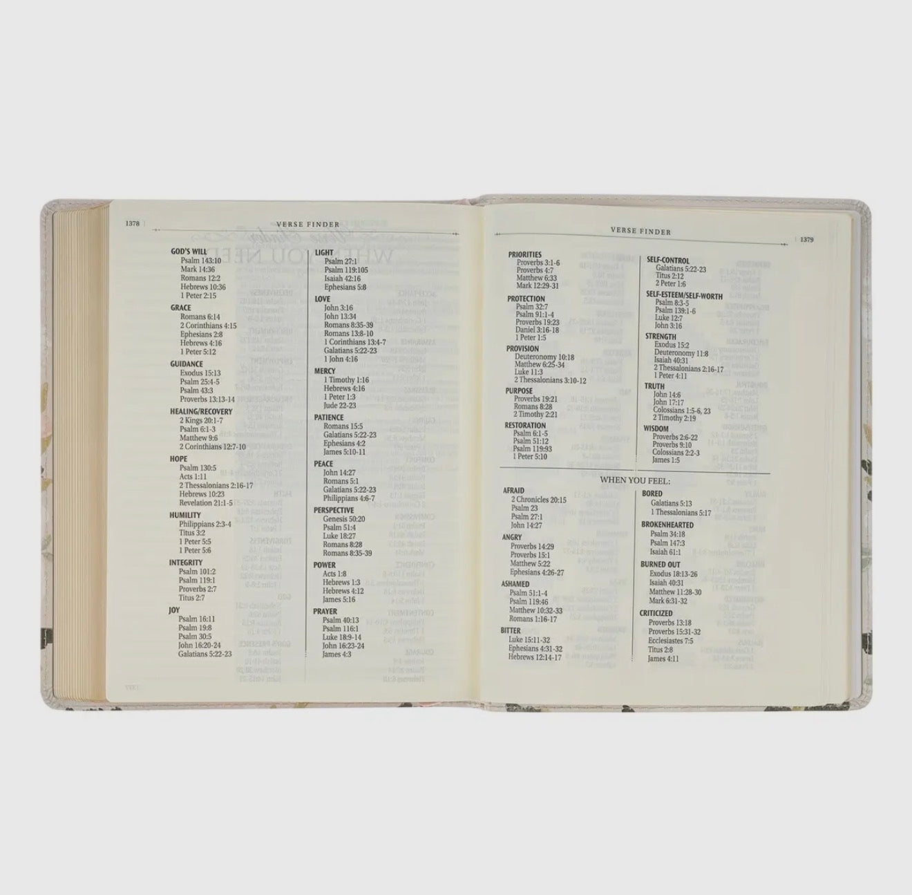 Floral Printed KJV Journaling Bible