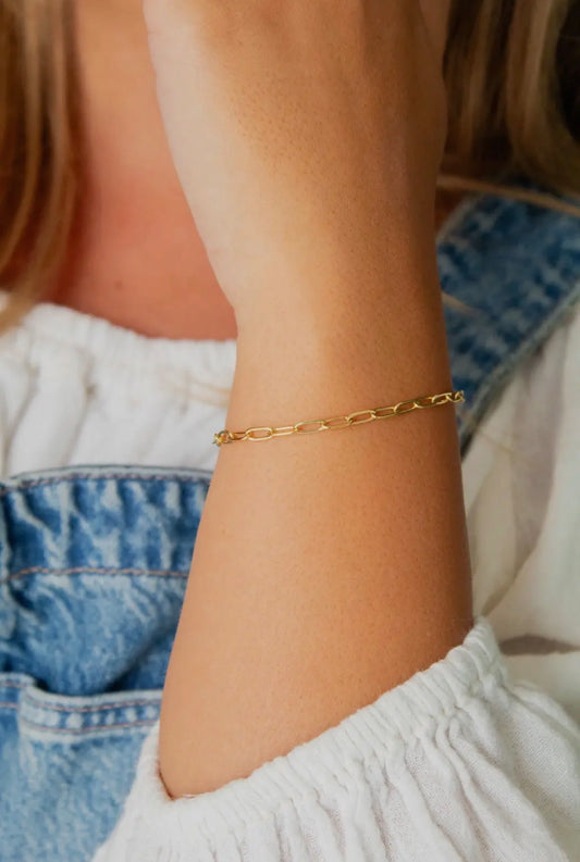 Paper Clip Chain Bracelet