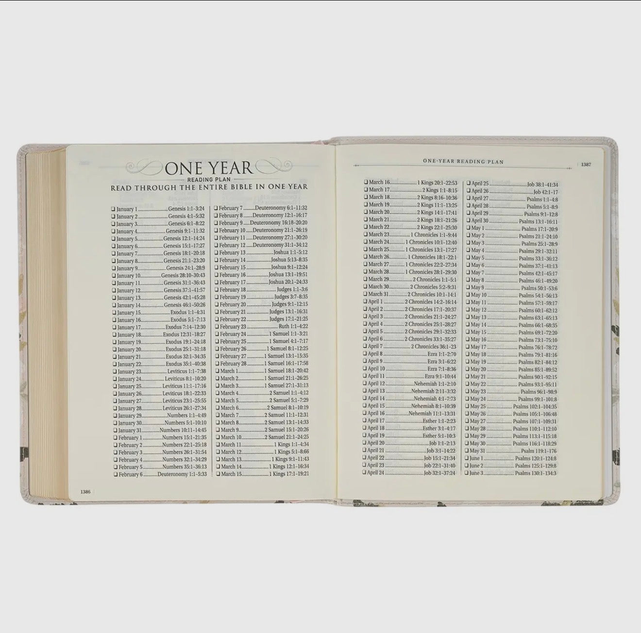 Floral Printed KJV Journaling Bible