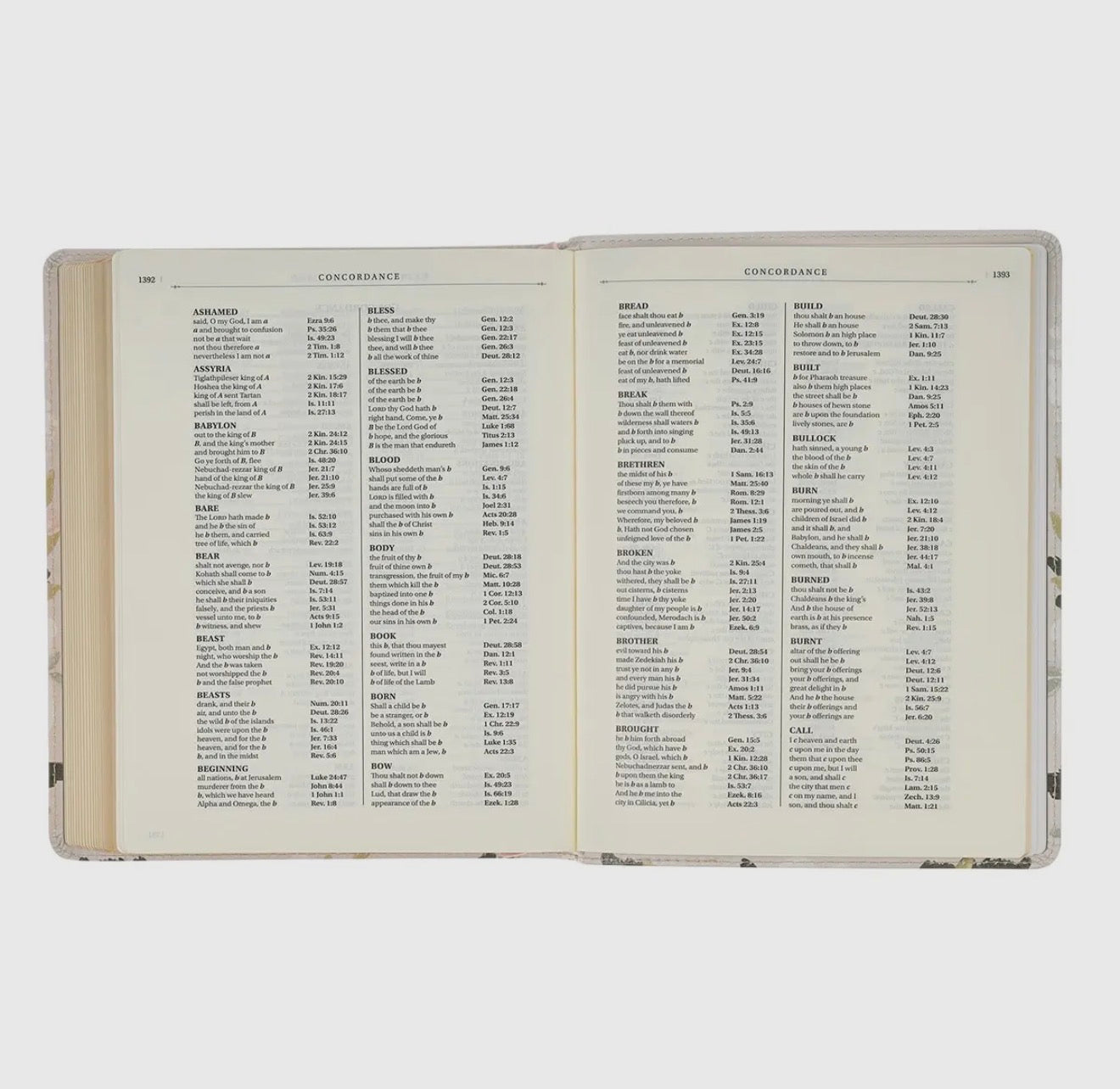 Floral Printed KJV Journaling Bible