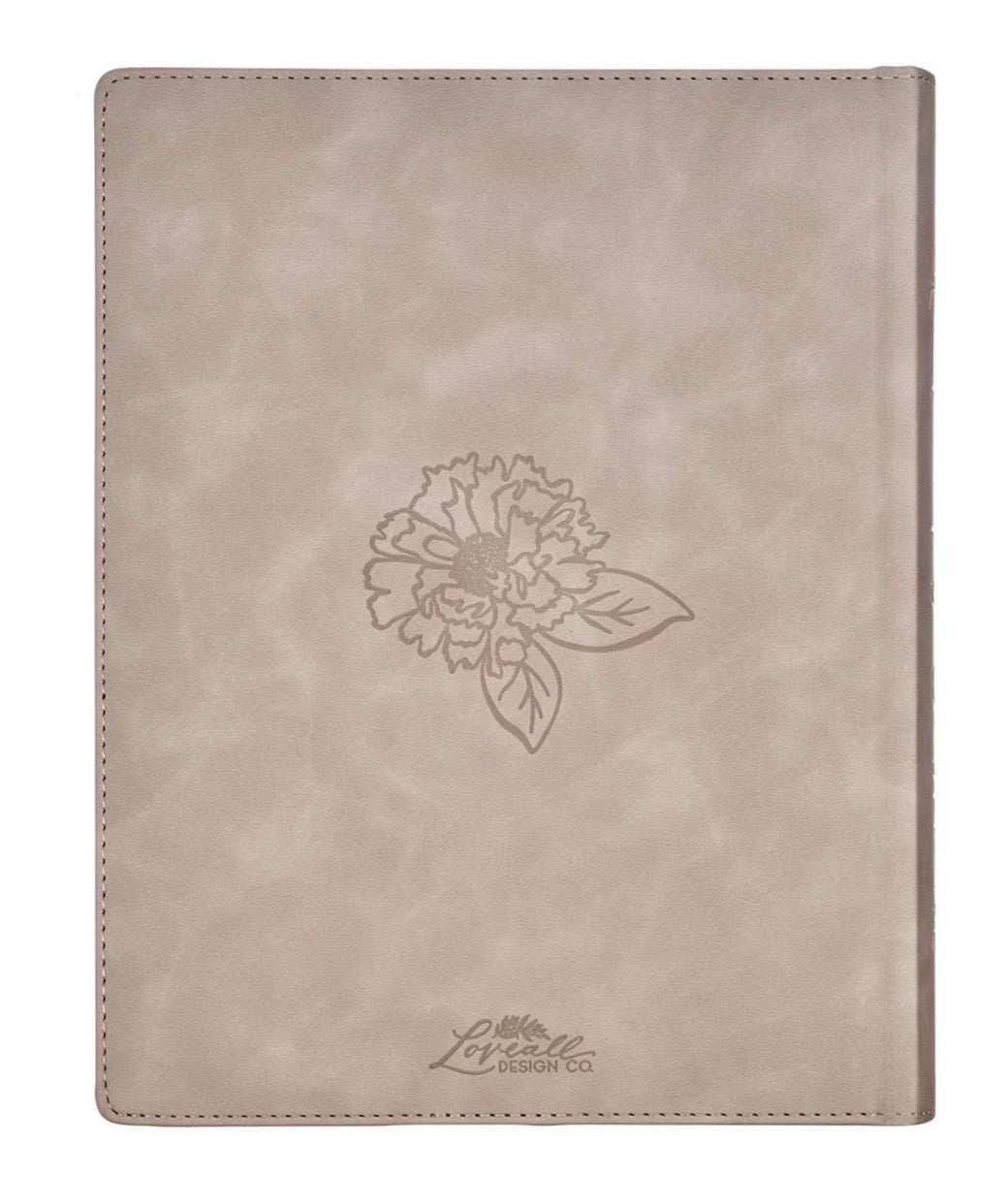 Taupe Large Print KJV Journaling Bible