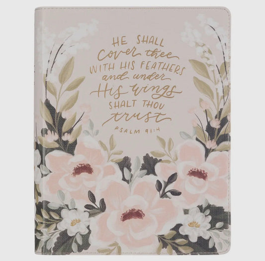 Floral Printed KJV Journaling Bible